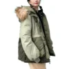 Veste mi-longue haut de gamme, tailles asiatiques « Army Green »