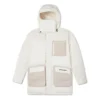 Veste mi-longue haut de gamme, tailles asiatiques « Blanc »