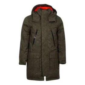 Veste mi-longue imprimée Sideline, tailles asiatiques « Vert olive »