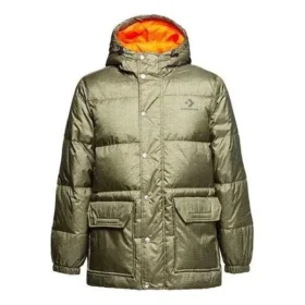 Veste mi-longue imprimée, tailles asiatiques « Vert métallisé »