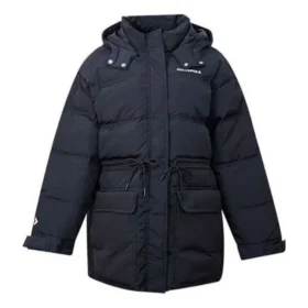 Veste mi-longue, tailles asiatiques « Noir »