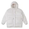 Veste mi-longue tendance, tailles asiatiques « Blanc »