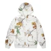 Veste réversible Real Tree avec imprimé feuilles, tailles asiatiques « Casual White »