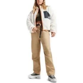 Veste réversible Sherpa à fermeture éclair intégrale, tailles asiatiques « Egret Black »