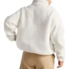 Veste réversible Sherpa à fermeture éclair intégrale, tailles asiatiques « Egret Black »