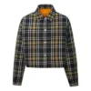 Veste réversible style chemise, tailles asiatiques « Noir Gris »