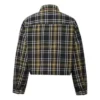 Veste réversible style chemise, tailles asiatiques « Noir Gris »