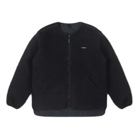 Veste Sherpa de mi-saison, tailles asiatiques « Noir »