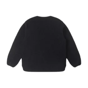 Veste Sherpa de mi-saison, tailles asiatiques « Noir »