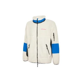 Veste Sherpa en polaire, chaude, color block, col montant, style décontracté
