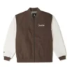 Veste tissée à mailles chaînées Tailles asiatiques « Earthy Brown »