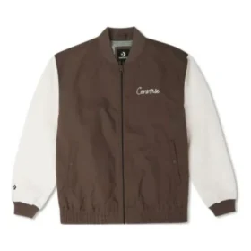 Veste tissée à mailles chaînées Tailles asiatiques « Earthy Brown »
