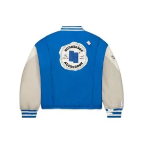Veste universitaire Converse x ADER ERROR SHAPES, tailles asiatiques « Cobalt »