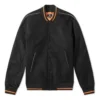 Veste universitaire isolante Converse x Vince Staples, tailles asiatiques « Black Orange »