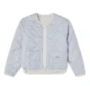 Vêtements rembourrés réversibles unis sans capuche, couleur blanc lait