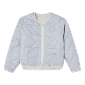 Vêtements rembourrés réversibles unis sans capuche, couleur blanc lait
