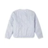 Vêtements rembourrés réversibles unis sans capuche, couleur blanc lait
