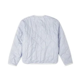 Vêtements rembourrés réversibles unis sans capuche, couleur blanc lait