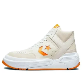 Weapon CX Hautes en cuir et daim « Egret »